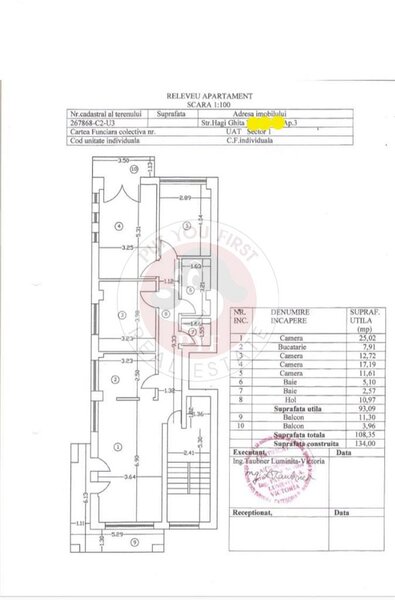 Turda | Apartament 4 camere | 109mp | decomandat |